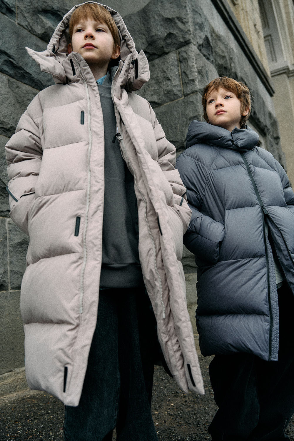 Пуховик с капюшоном (PUOWU-546-30130-701) Silver spoon