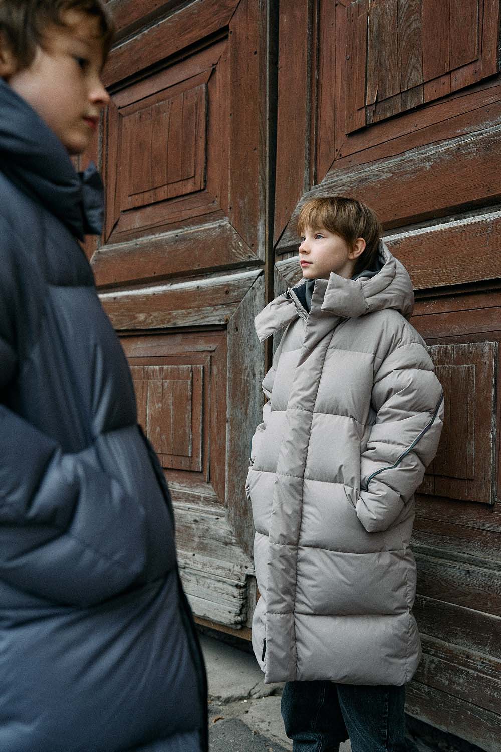 Пуховик с капюшоном (PUOWU-546-30130-701) Silver spoon