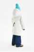 Пуховое пальто с капюшоном и объемными карманами (PUFWG-326-20313-200) Silver Spoon