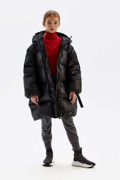 Пуховое пальто с поясом (PUFWG-126-20320-181) Silver spoon