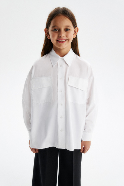 Рубашка из бамбука oversize (SSFSG-529-22625-236) Silver spoon