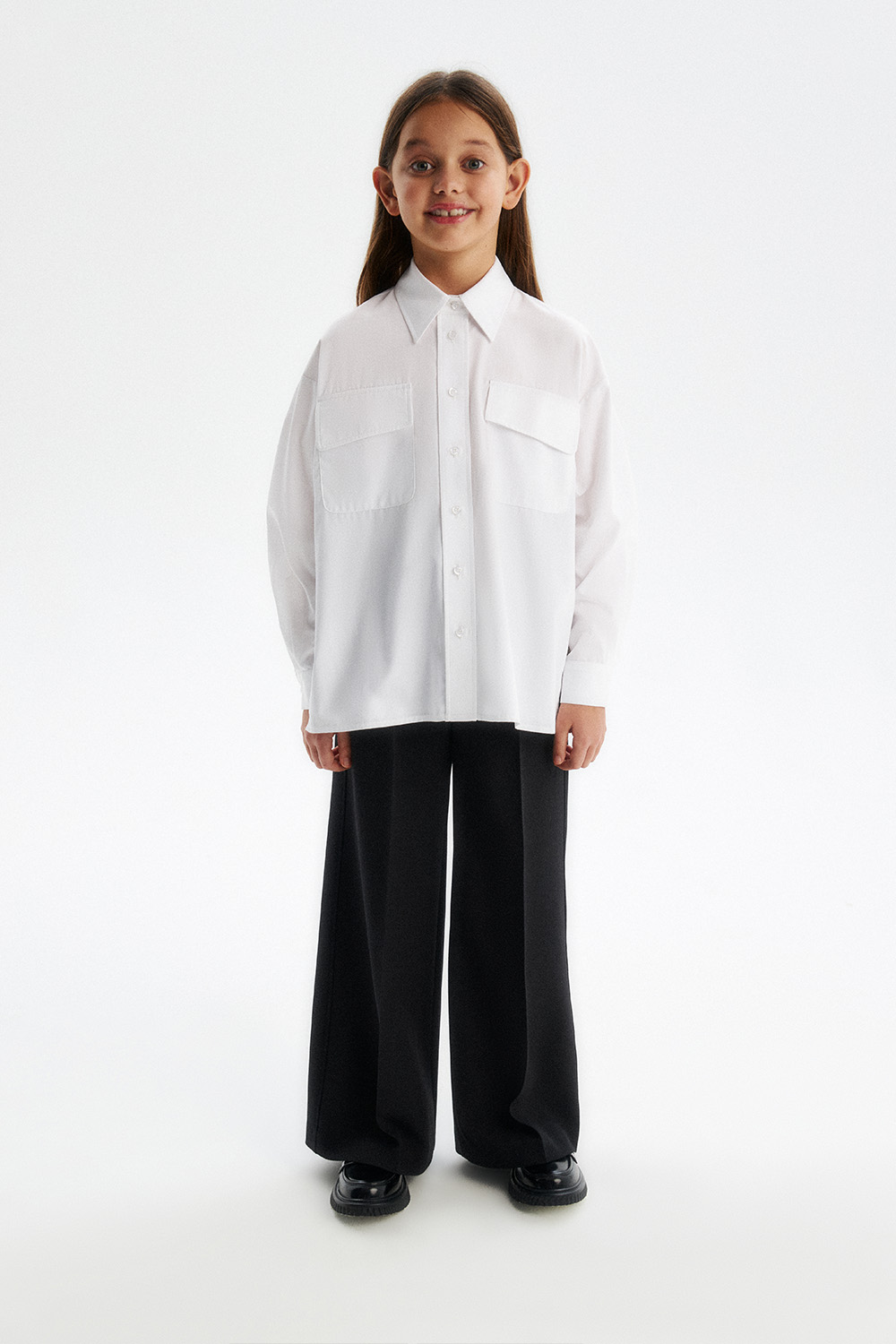 Рубашка из бамбука oversize (SSFSG-529-22625-236) Silver spoon
