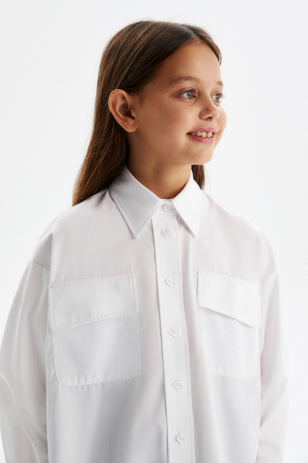 Рубашка из бамбука oversize (SSFSG-529-22625-236) Silver spoon
