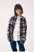 Рубашка в клетку с эффектом выстиранности (SSLSU-549-34702-130) Silver spoon