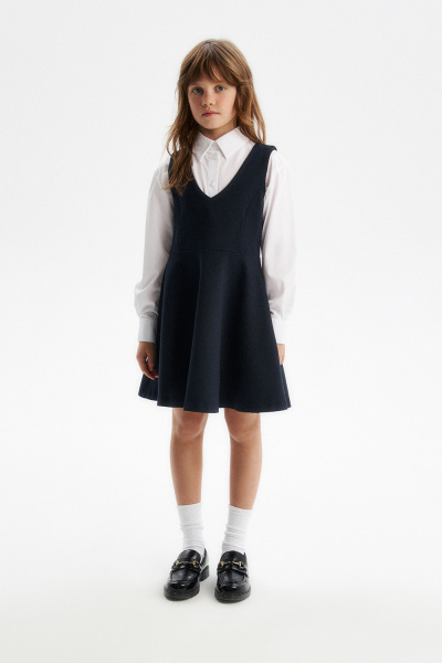 Сарафан из Milano jersey приталенный (SSFSG-528-23722-309) Silver spoon