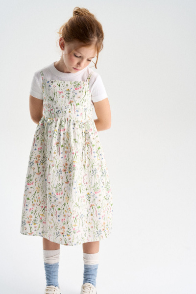 Сарафан в цветочек (SNFSG-629-23708-930) Silver spoon
