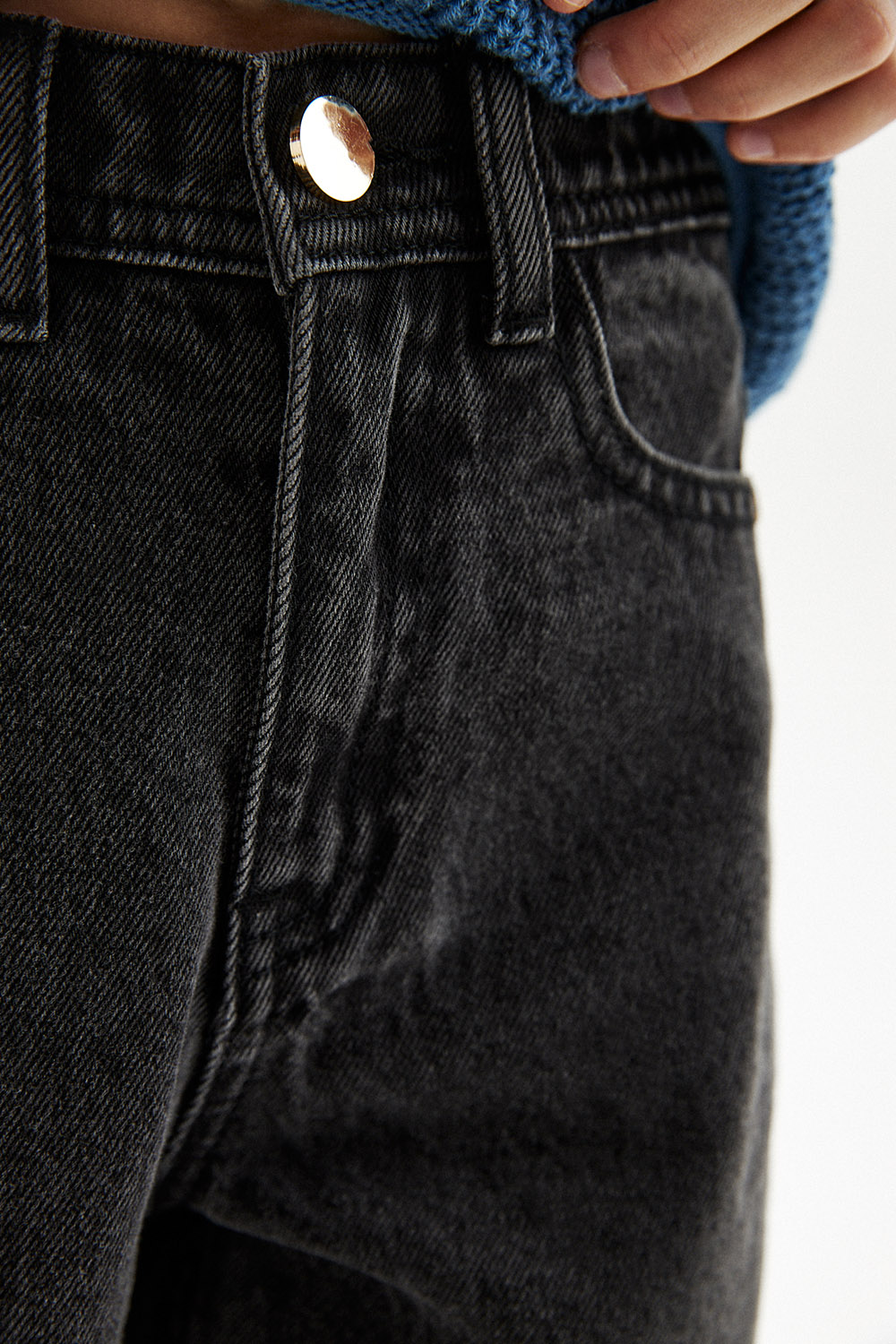Широкие джинсы из 100% хлопка