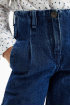 Широкие джинсы из хлопка (SSLWG-224-26208-002) Silver spoon