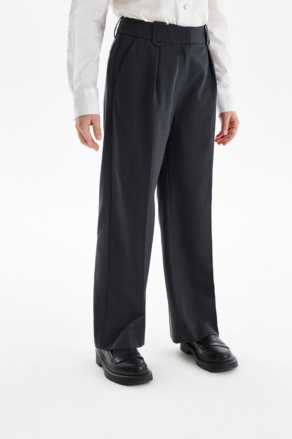 Широкие костюмные брюки (SSFSG-329-26029-802) Silver Spoon