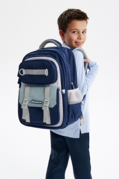 Школьный рюкзак с ортопедической спинкой (SSBSU-515-39507-364) Silver spoon