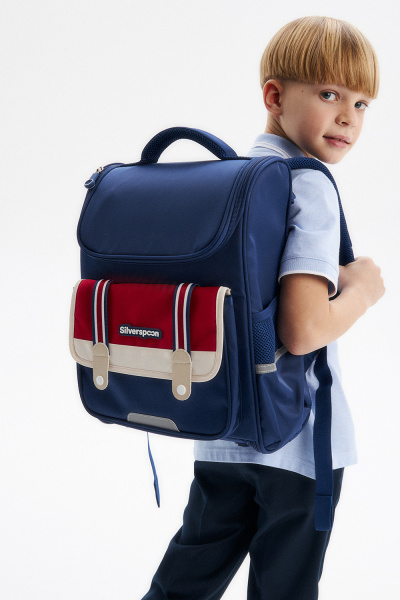 Школьный рюкзак с ортопедической спинкой (SSBSU-515-39503-389) Silver spoon