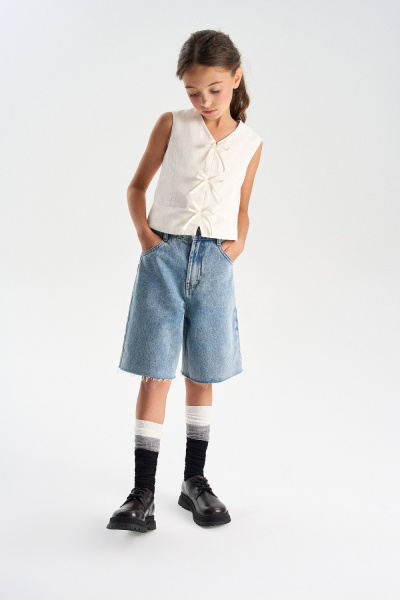 Шорты из денима (SSLSG-624-27401-001) Silver spoon