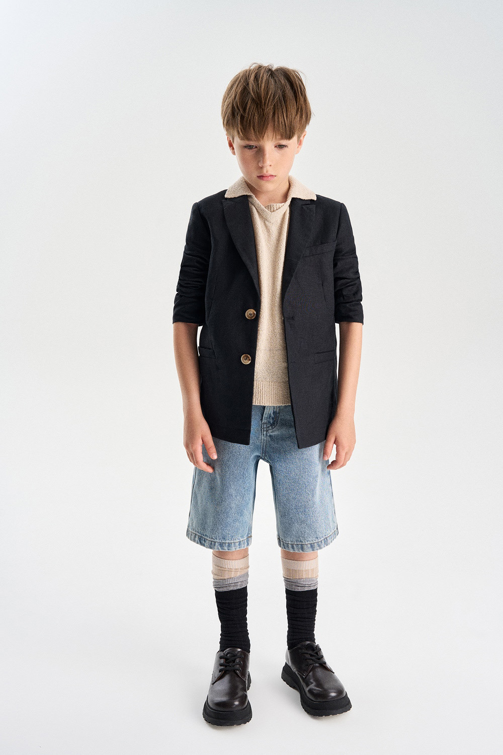 Шорты из денима (SSLSB-644-17422-001) Silver spoon