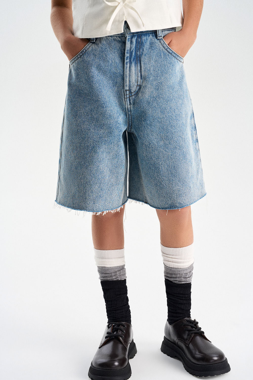 Шорты из денима (SSLSG-624-27401-001) Silver spoon