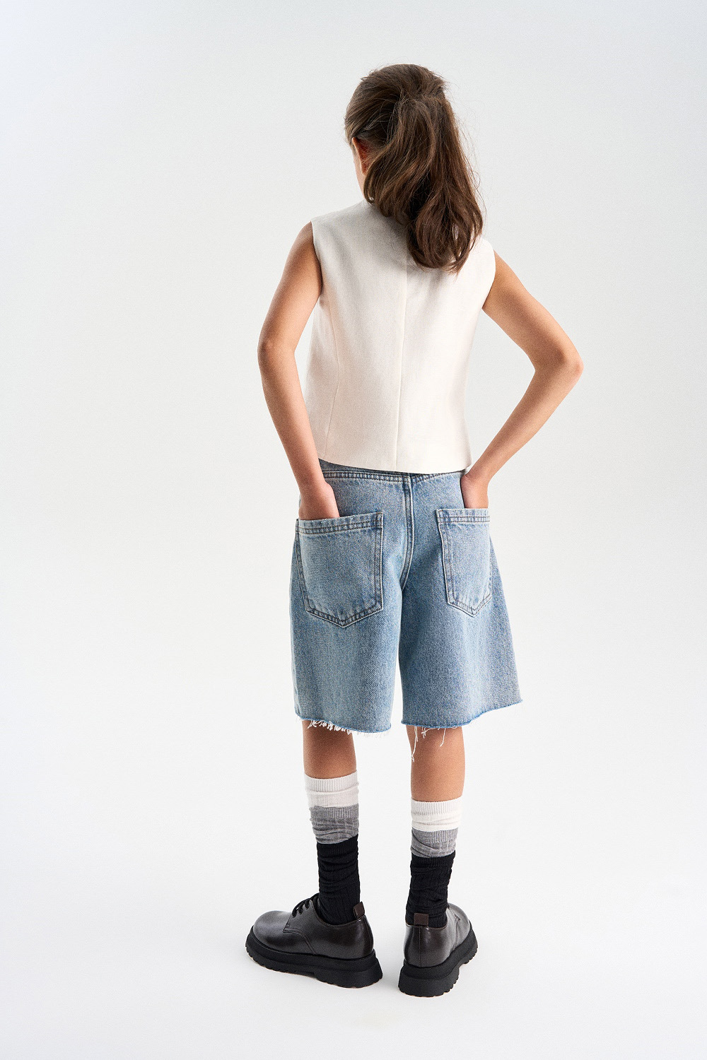Шорты из денима (SSLSG-624-27401-001) Silver spoon