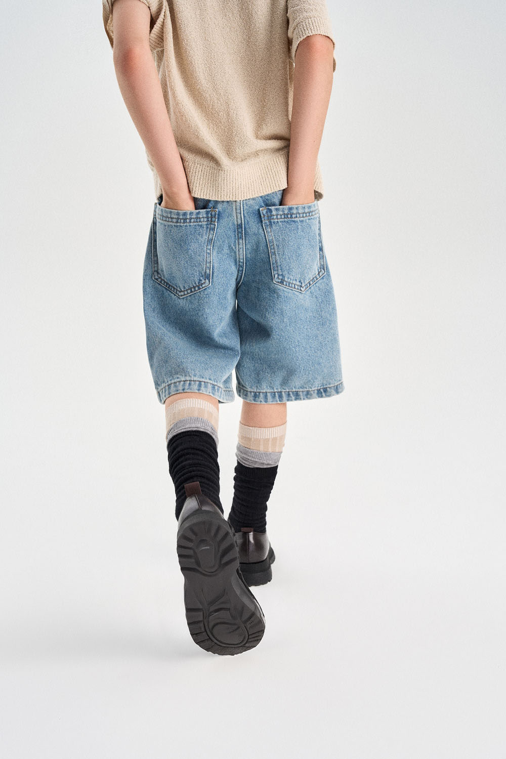 Шорты из денима (SSLSB-644-17422-001) Silver spoon