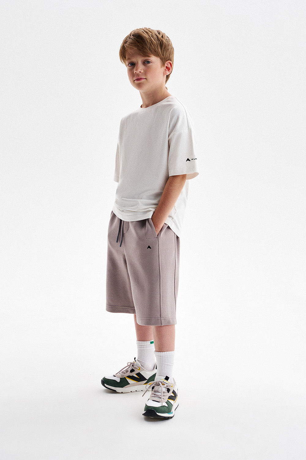 Шорты из трикотажа пике унисекс (PUASU-438-36925-801) Silver spoon