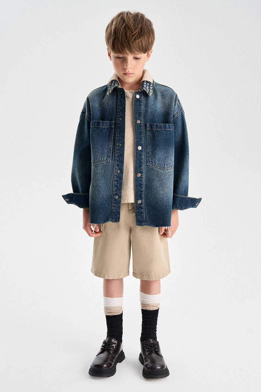 Шорты из твила (SSLSB-649-17424-723) Silver spoon