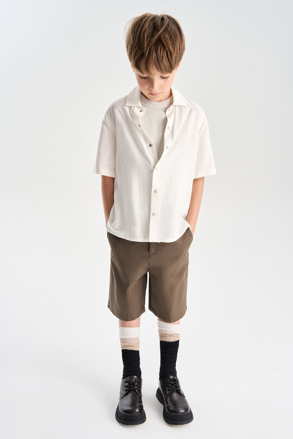 Шорты из твила (SSLSB-649-17424-705) Silver spoon