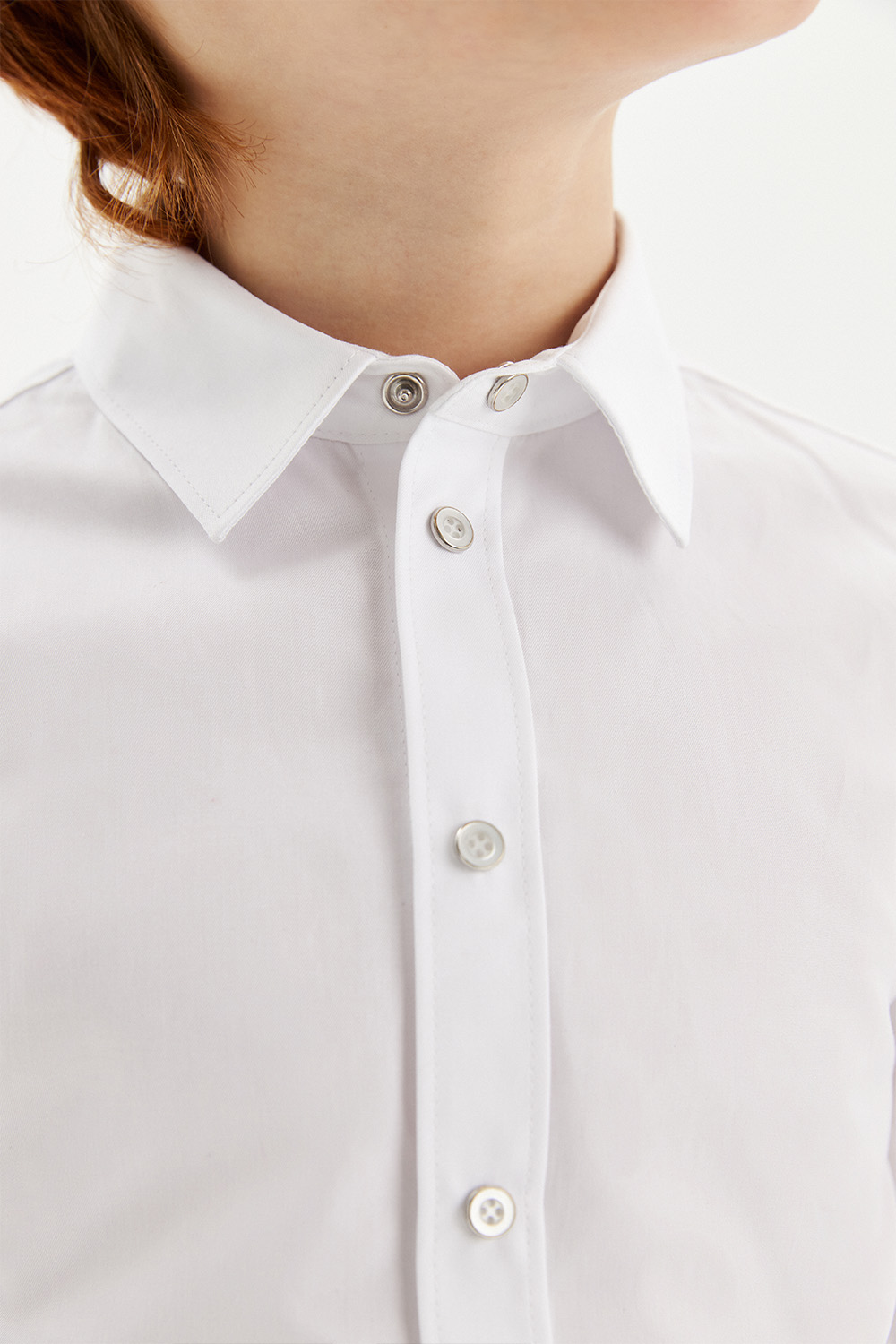 Сорочка с трикотажной спинкой Slim на кнопках (SSFSB-228-14153-200) Silver Spoon