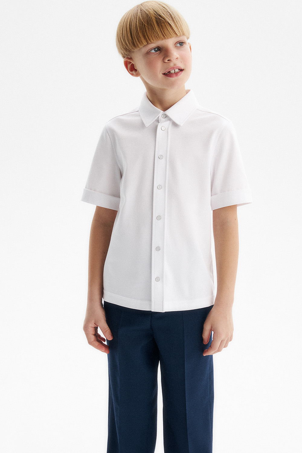 Сорочка slim из хлопка supima cotton (SSFSB-548-14535-200) Silver spoon