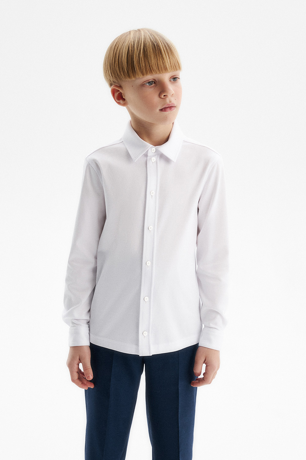 Сорочка slim из хлопка supima cotton (SSFSB-548-14434-200) Silver spoon