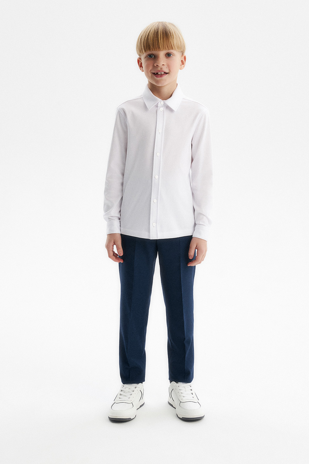 Сорочка slim из хлопка supima cotton (SSFSB-548-14434-200) Silver spoon