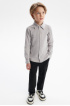 Сорочка slim из хлопкового трикотажа (SSFSB-548-14414-803) Silver spoon