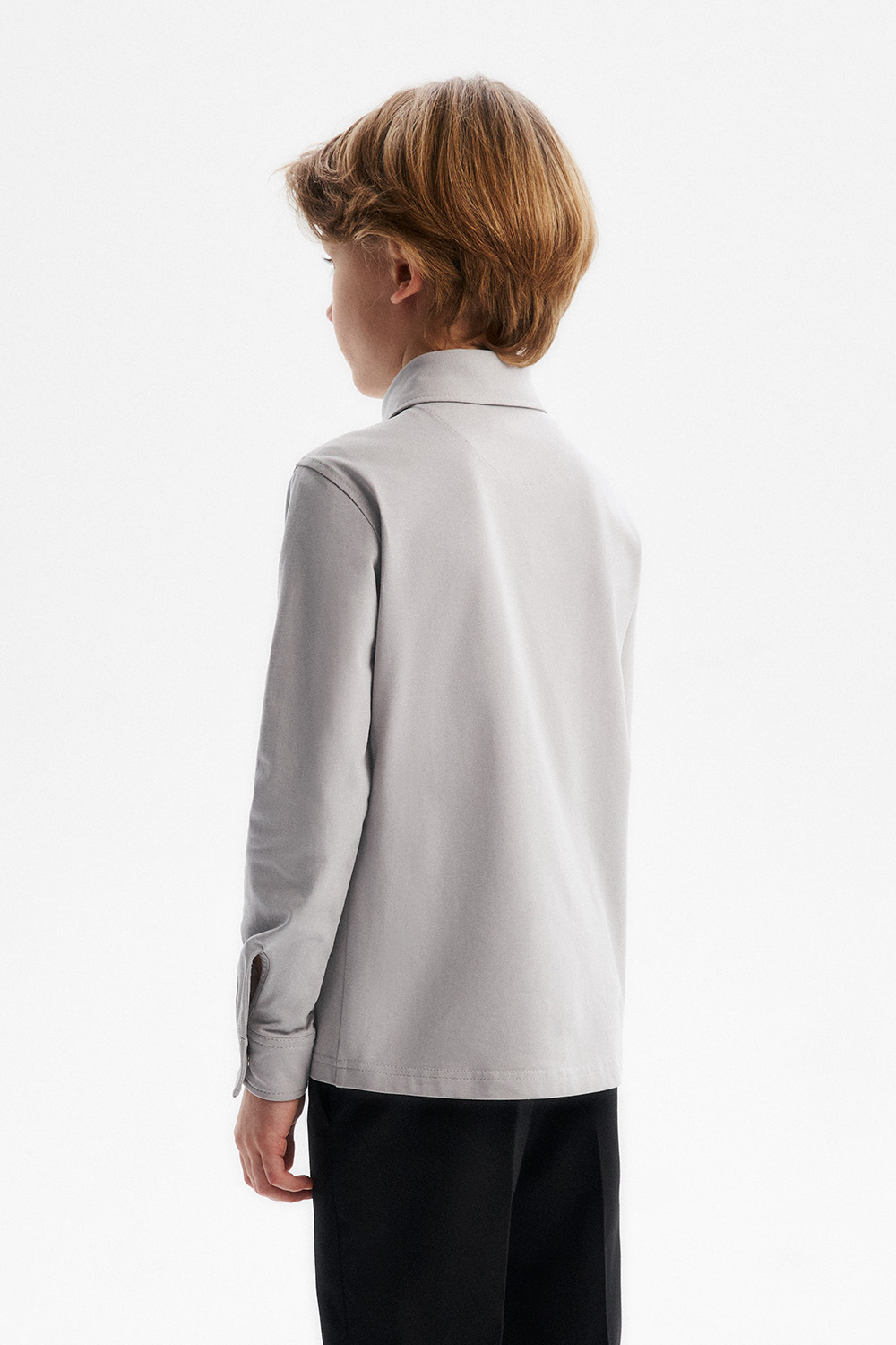 Сорочка slim из хлопкового трикотажа (SSFSB-548-14414-803) Silver spoon