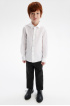 Сорочка slim с трикотажной спинкой (SSFSB-548-14853-211) Silver spoon