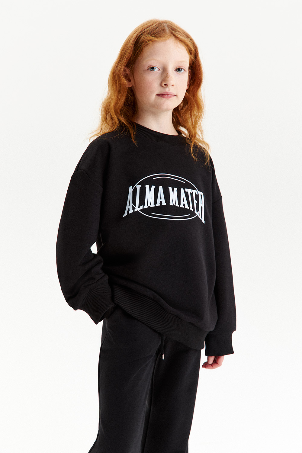 Свитшот из хлопка унисекс (SSFSB-428-18240N-183) Silver spoon