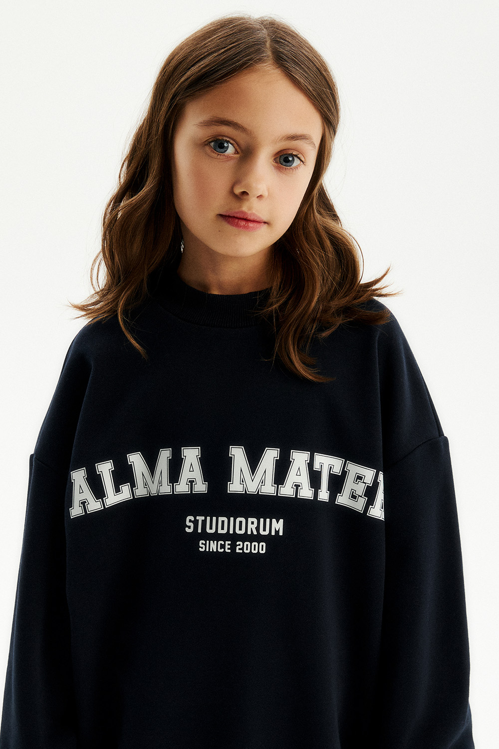 Свитшот из хлопка унисекс (SSFSB-548-18240-330) Silver spoon