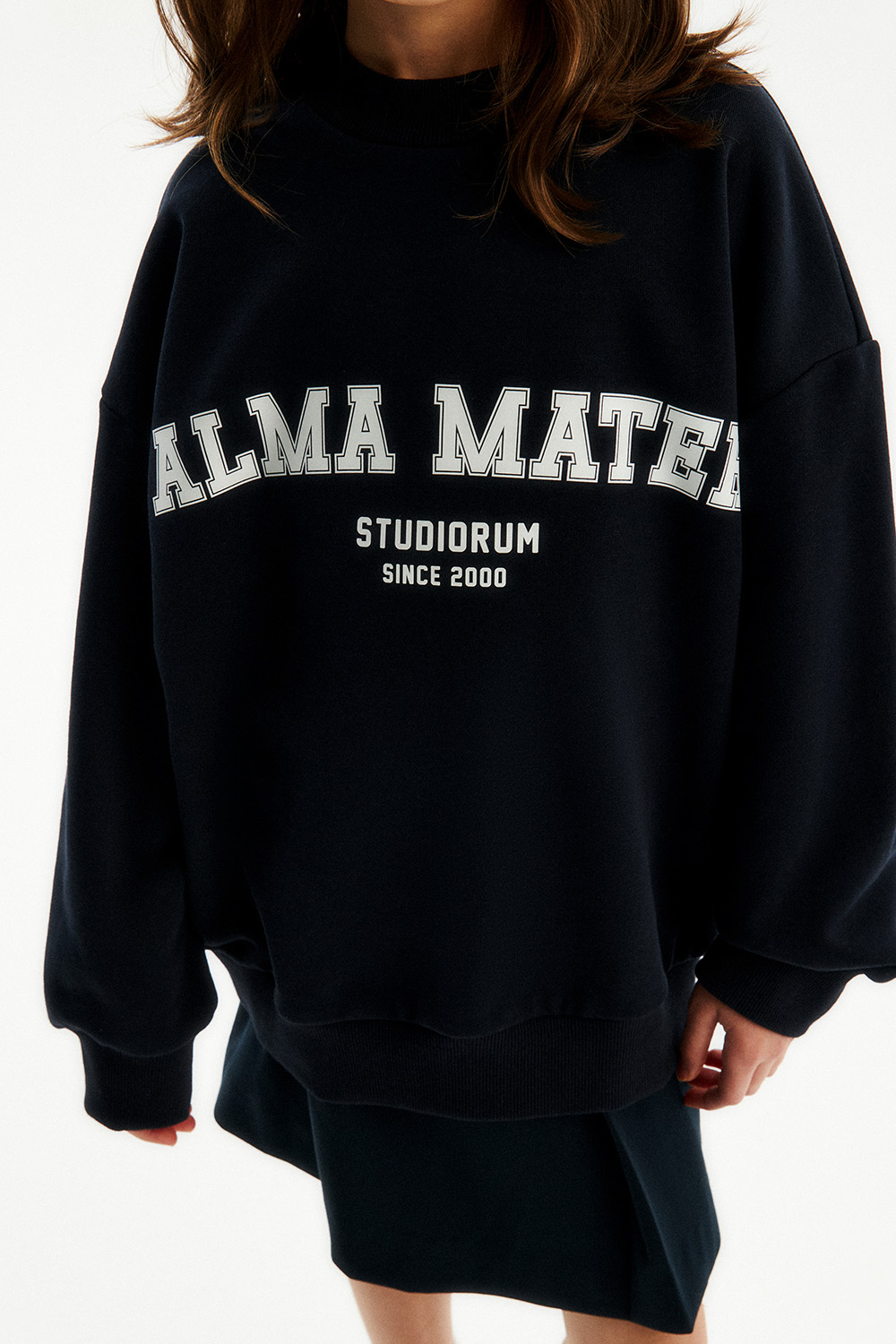 Свитшот из хлопка унисекс (SSFSB-548-18240-330) Silver spoon