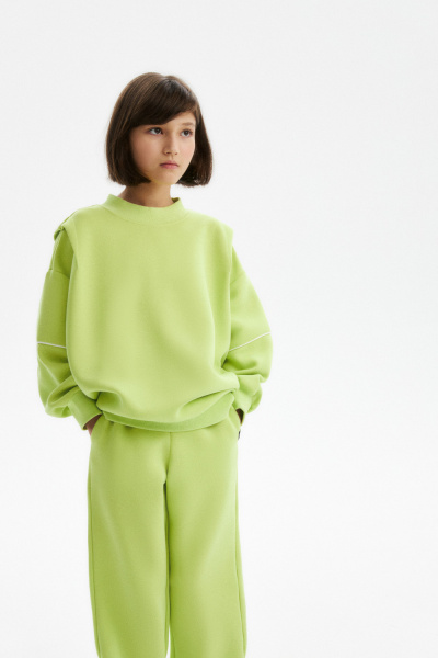 Свитшот из хлопка (SSLWU-548-38256N-616) Silver spoon