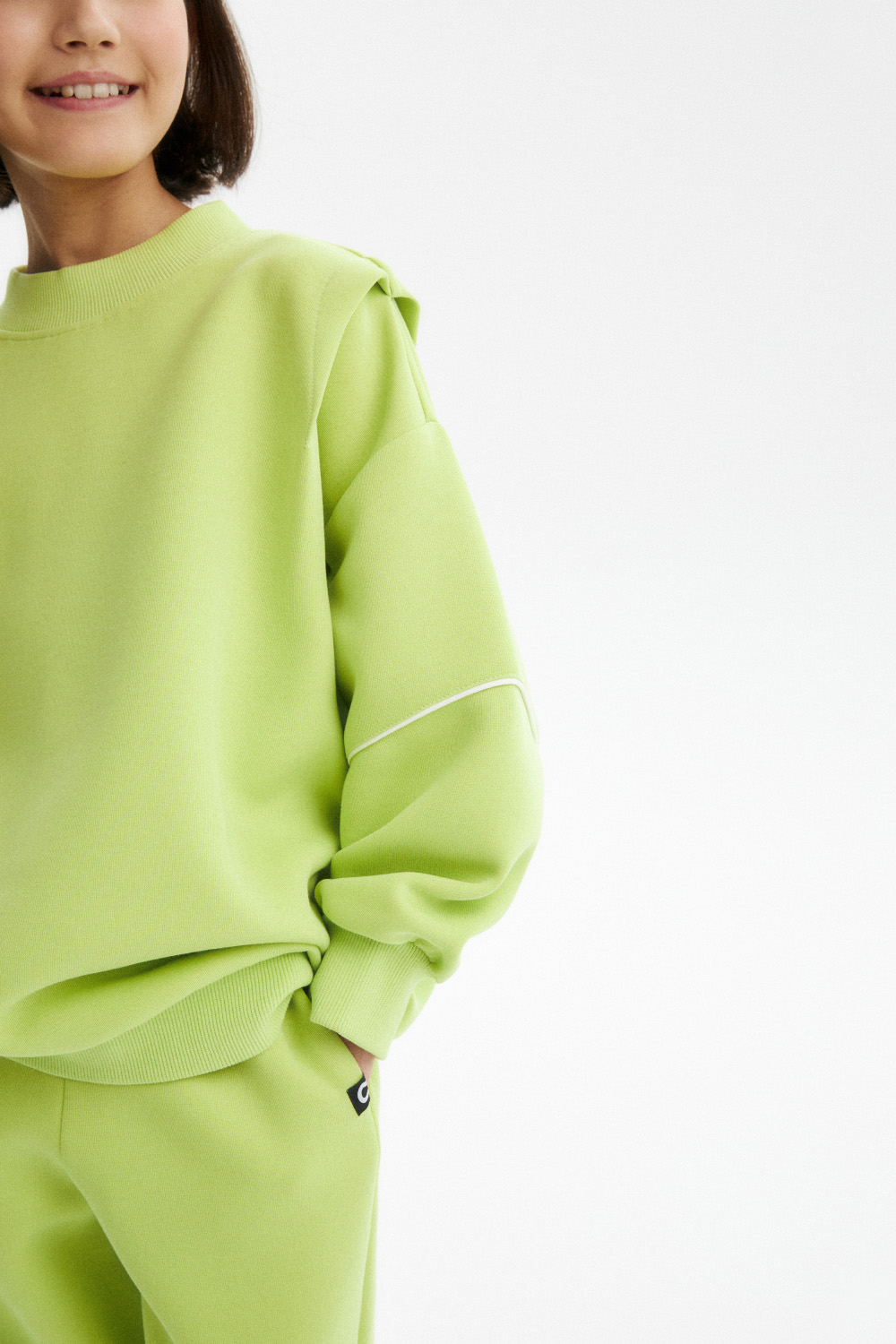 Свитшот из хлопка (SSLWU-548-38256N-616) Silver spoon