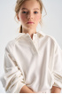 Свитшот из хлопкового футера с воротником (PUPSU-648-38205-248) Silver spoon