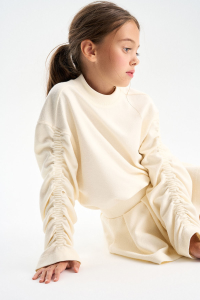 Свитшот с декоративными сборками (PUPSG-628-28384-239) Silver spoon