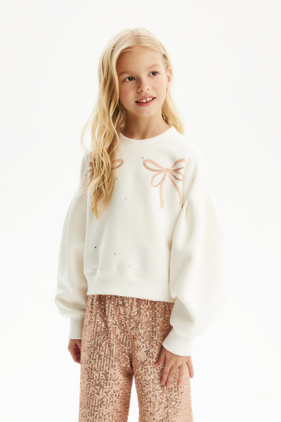 Свитшот с объемными рукавами (SNFWG-528-28205-252) Silver spoon