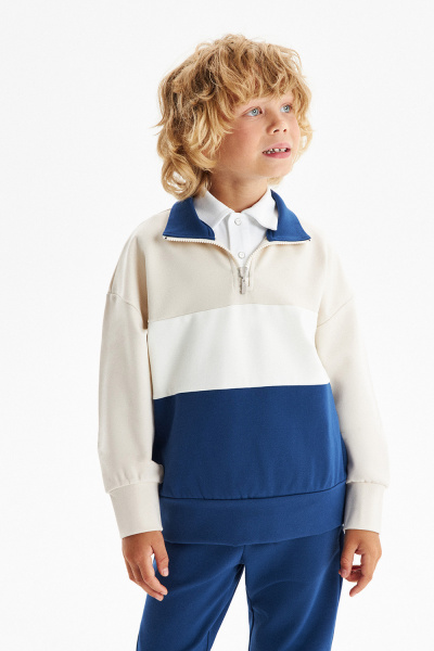 Толстовка color block из трикотажа milano jersey