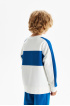 Толстовка color block из трикотажа milano jersey (SSLSB-328-14403-398) Silver Spoon