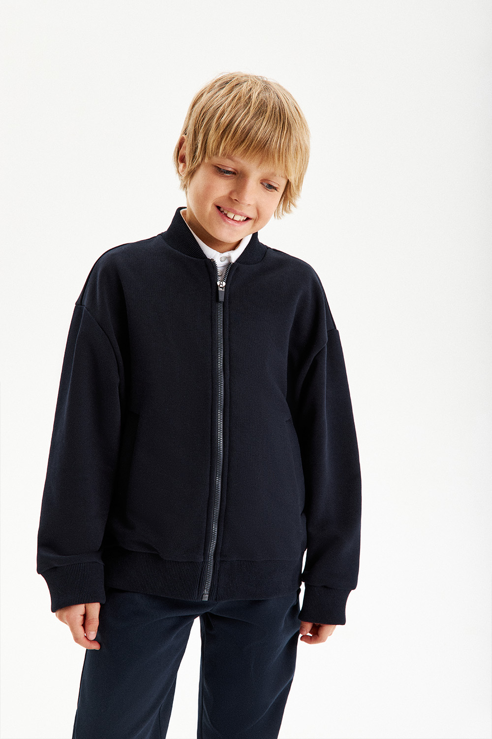 Толстовка хлопковая на молнии (SSFSB-428-18237N-330) Silver spoon