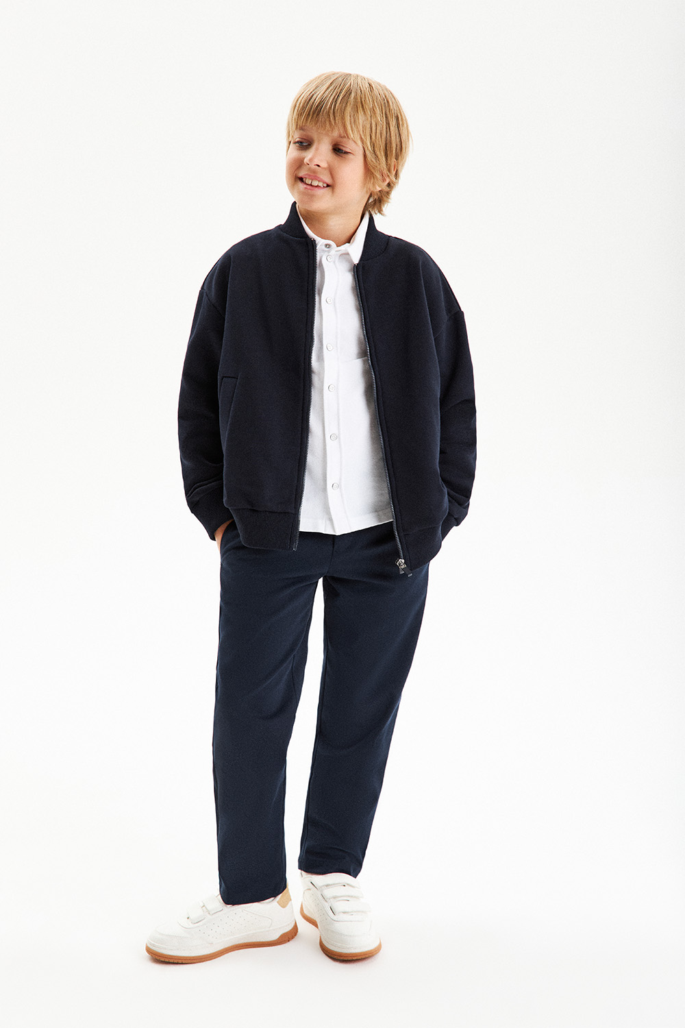 Толстовка хлопковая на молнии (SSFSB-428-18237N-330) Silver spoon