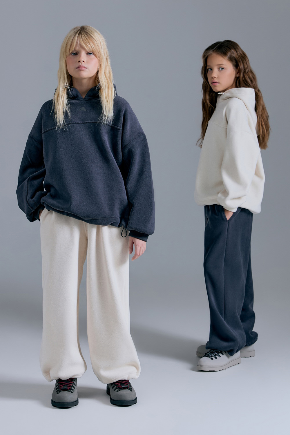 Толстовка из флиса с капюшоном (PUPWU-538-38283-129) Silver spoon