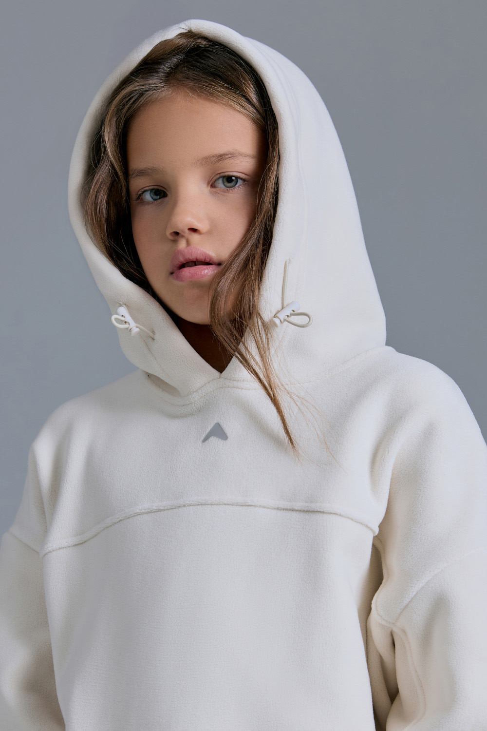 Толстовка из флиса с капюшоном (PUPWU-538-38283-239) Silver spoon