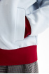 Толстовка в стиле color block из трикотажа milano jersey (SSLWG-228-24416-327) Silver Spoon