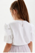 Трикотажная блузка из хлопка с объемными рукавами (SNFSG-228-22923-200) Silver Spoon