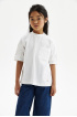 Трикотажная блузка с хлопковыми рукавами (SSLWG-228-22614-200) Silver spoon