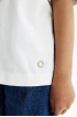 Трикотажная блузка с хлопковыми рукавами (SSLWG-228-22614-200) Silver spoon