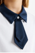 Трикотажная блузка с имитацией галстука (SSFSG-328-22901-229) Silver Spoon