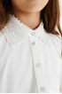 Трикотажная блузка с кружевным воротничком (SSFSG-328-22418-201) Silver spoon